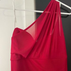 David’s Bridal One Shoulder Bridesmaid Dress